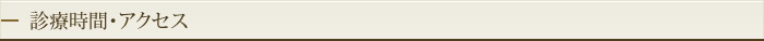 診療時間・アクセス